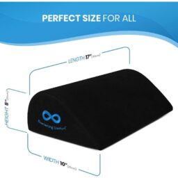 Everlasting Comfort Office Foot Rest for Under Desk – Ergonomic Memory Foam Foot Stool Pillow for Work, Gaming, Computer, Office Cubicle and Home – Footrest
