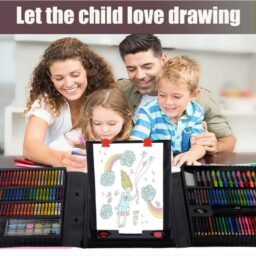 228 PCS Art Set with Double-Side Easel, KINSPORY Drawing Painting Coloring Set & Art Craft Kit, Art Supplies Gift Case for Budding Artists Kids Teens