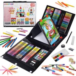 228 PCS Art Set with Double-Side Easel, KINSPORY Drawing Painting Coloring Set & Art Craft Kit, Art Supplies Gift Case for Budding Artists Kids Teens
